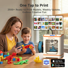 Load image into Gallery viewer, WEEFUN TINA2C 3D Printer for Beginners, Fully Assembled with WiFi Cloud Print, APP Smart Control Mini 3D Printer for Beginners and Kids, Auto Leveling DIY 3D Printers Fully Open Source for Home, School