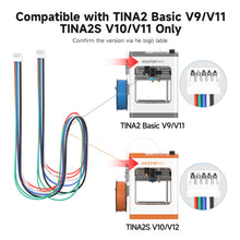 Load image into Gallery viewer, 10P Cable Heating Wire of Hotend for TINA2 Basic V9/V11 and TINA2S V10/V12 3D Printer Only
